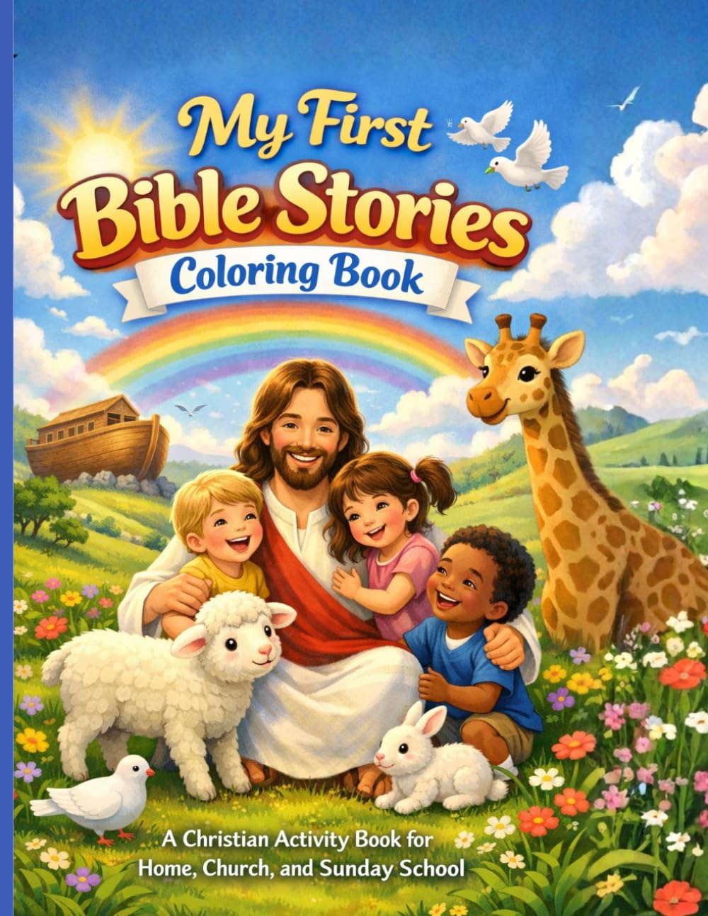 My First Bible Stories Coloring Book: A Christian Activity Book for Home, Church, and Sunday School