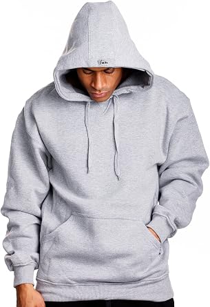 PRO 5 Mens Heavy Weight Fleece Pullover Hoodie