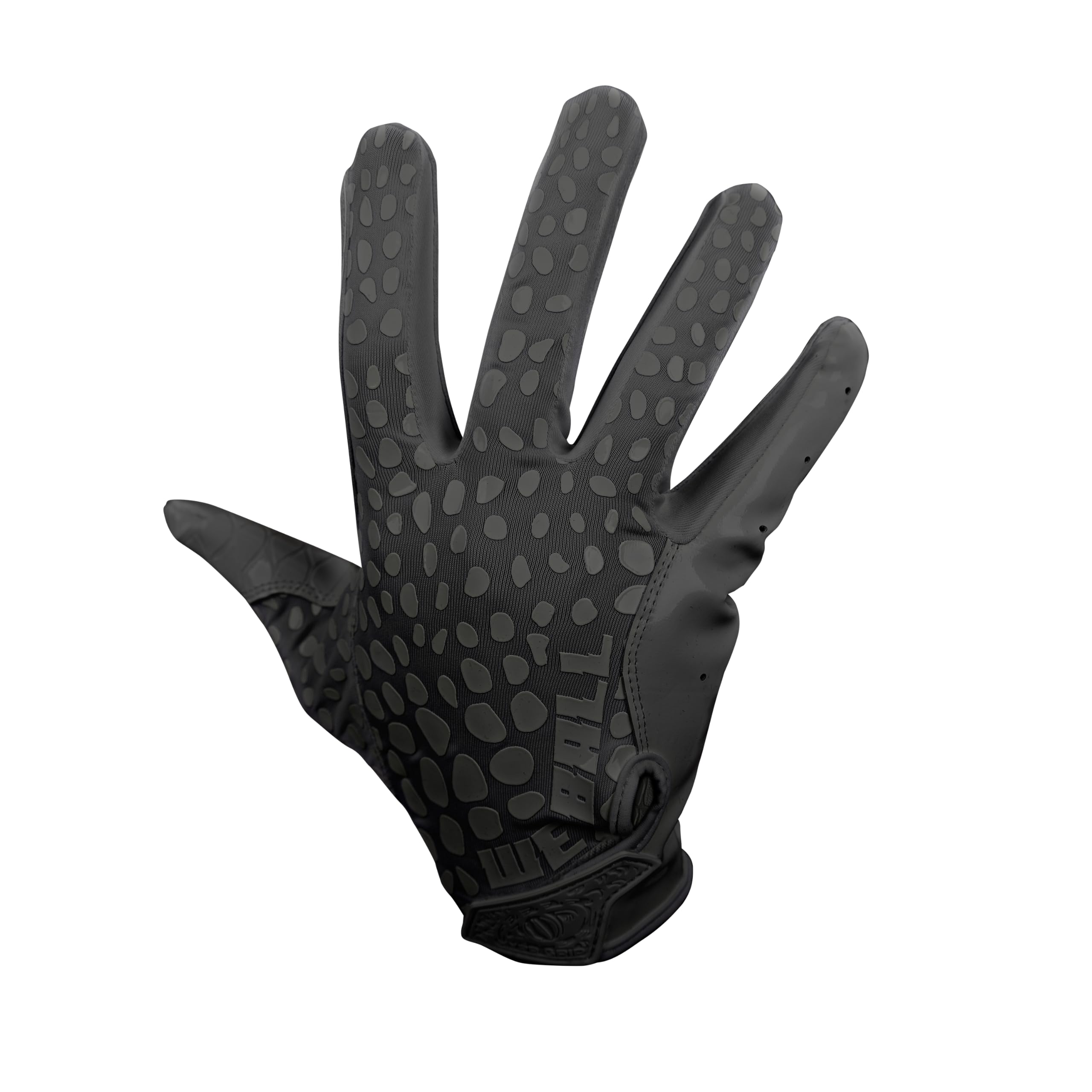 We Ball Sports Hypr-Grip Football Gloves, Men’s Sticky Silicone Palm Receiver Gloves