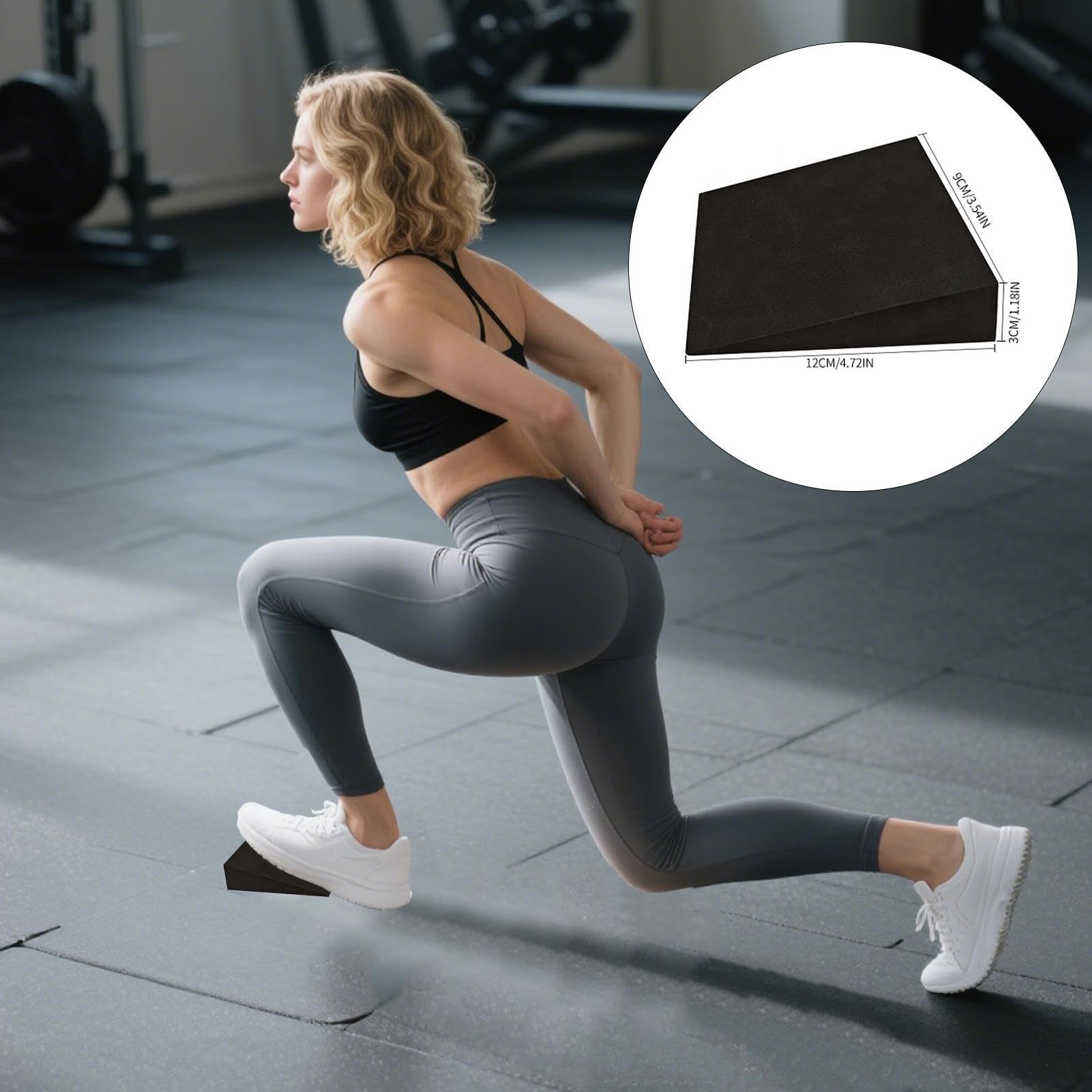 Cales D’exercice Inclinées 2 Pièces – Pour Squats, étirements Mollets, Planche D’équilibre, Antidérapant, 29x15.2x10 Cm