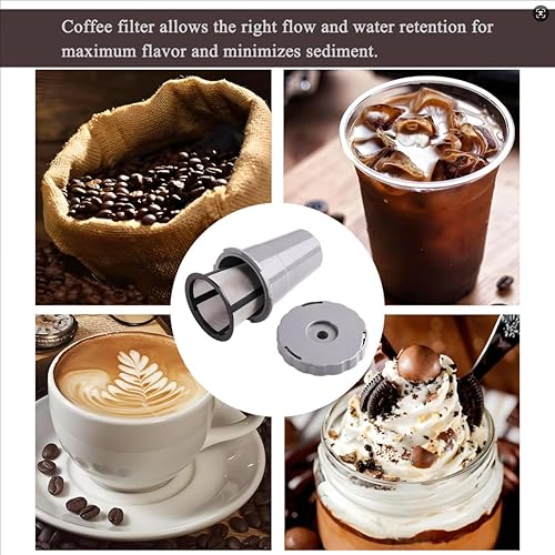 Miniatura 7 de DSYJ Filtro de café reutilizable Keurig My K-Cup para café o té se adapta a la serie B30 B40 B50 B60 B70 con accesorios de café sostenibles color