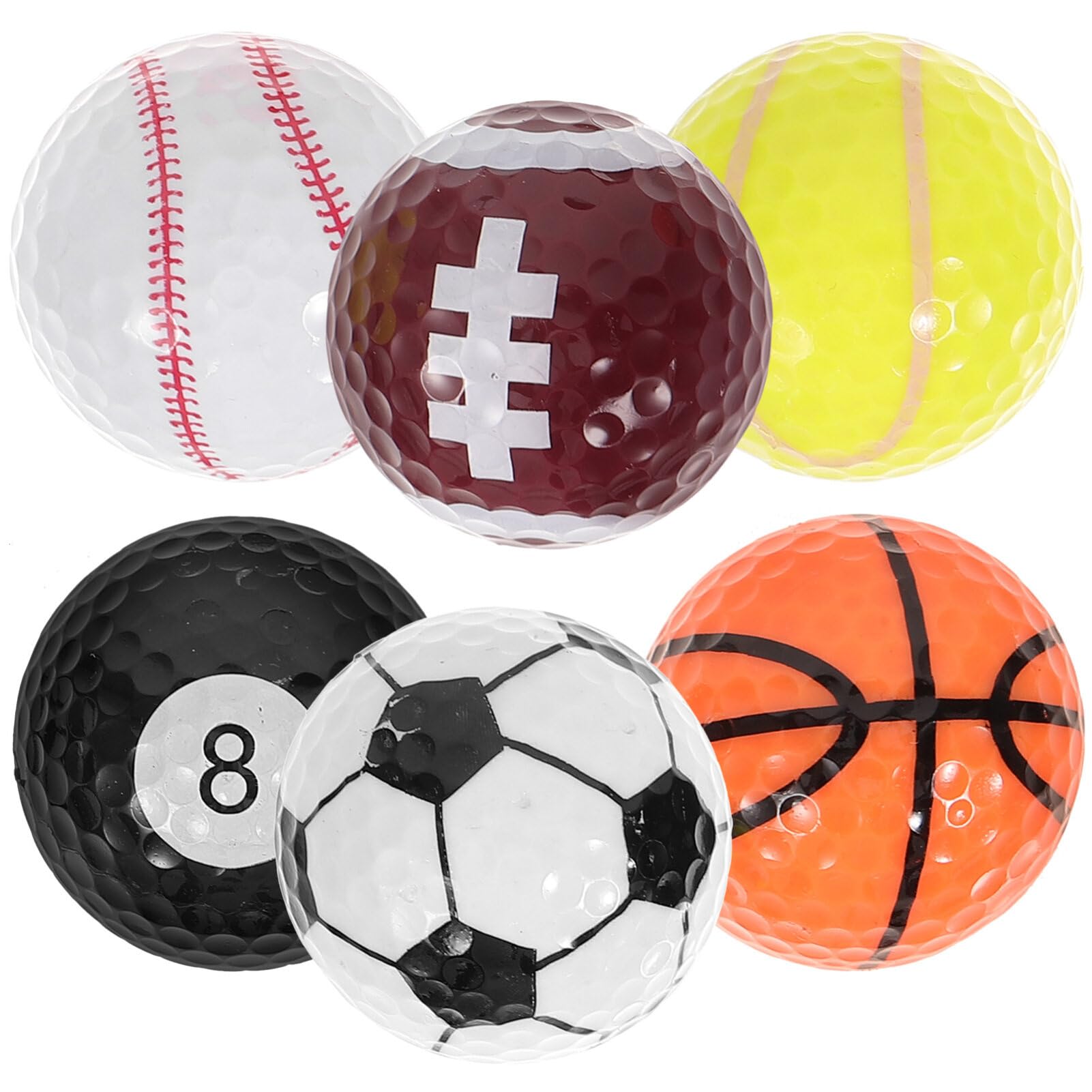 1 Set Mini Golf Balls Golf Training Ball Color Golf Balls Putting Practice Balls Colored Golf Balls Golf Hitting Ball Rubber Golf Balls Small Basketball Bulk Miss Synthetic Rubber