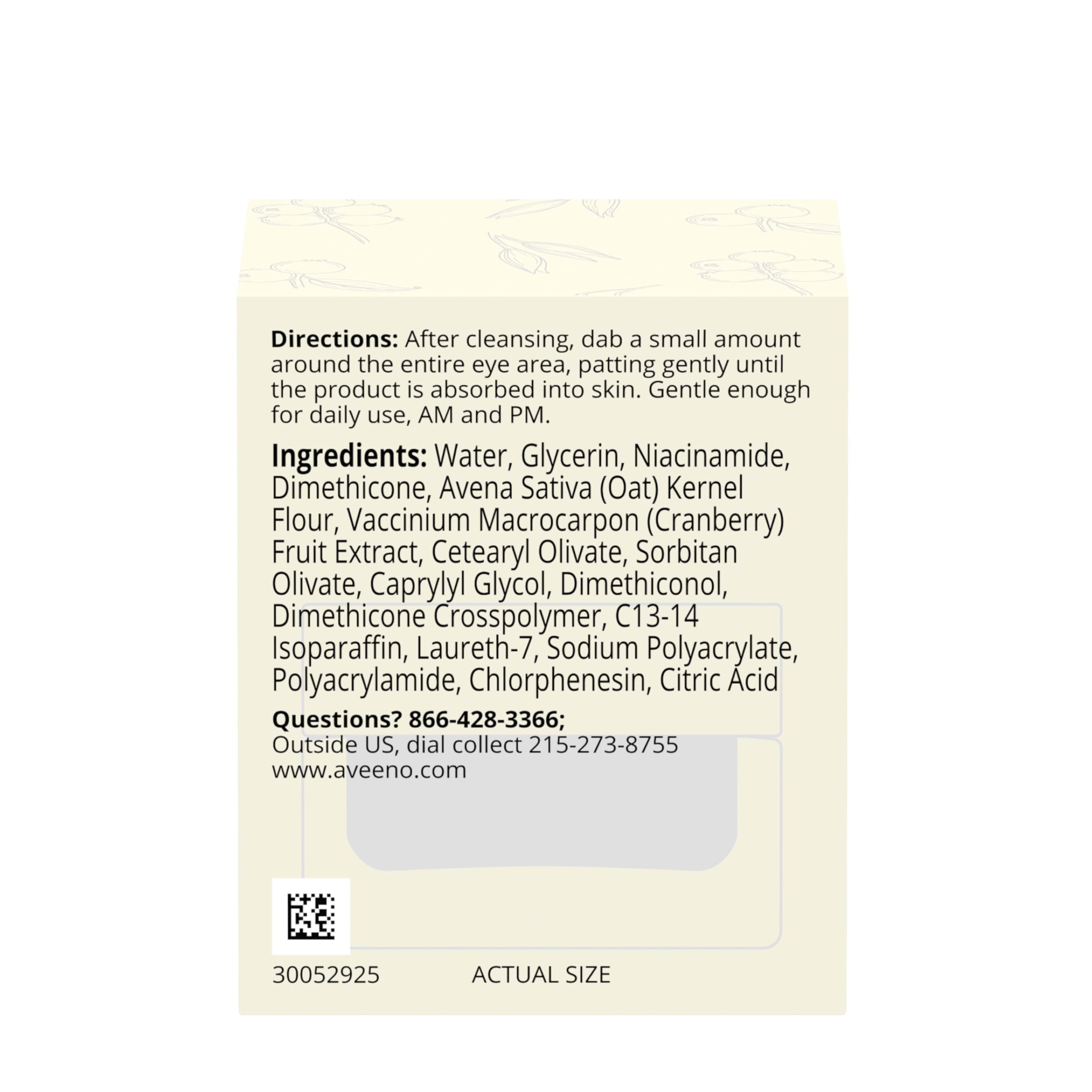 Aveeno Calm + Restore Age Renewal Anti-Aging Eye Gel