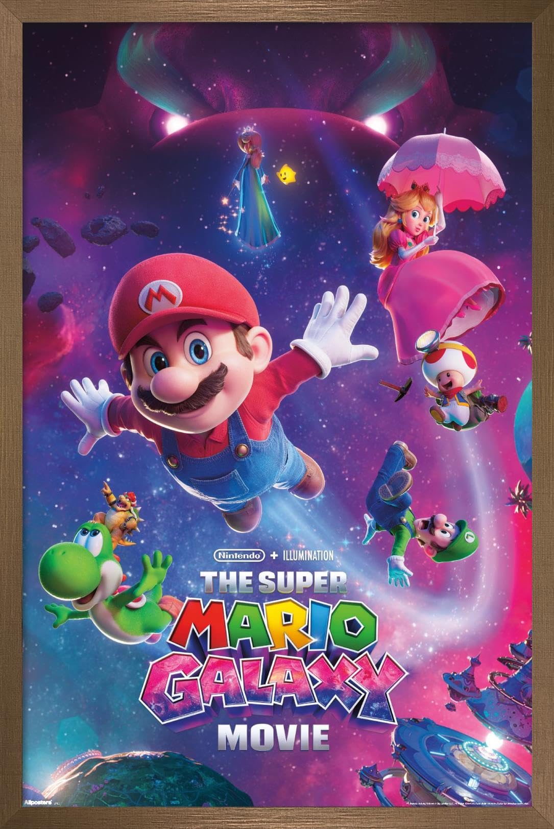 Nintendo The Super Mario Galaxy Movie (2026) - Key Art Wall Poster, 34L" x 22.4W", Unframed Version — view 8