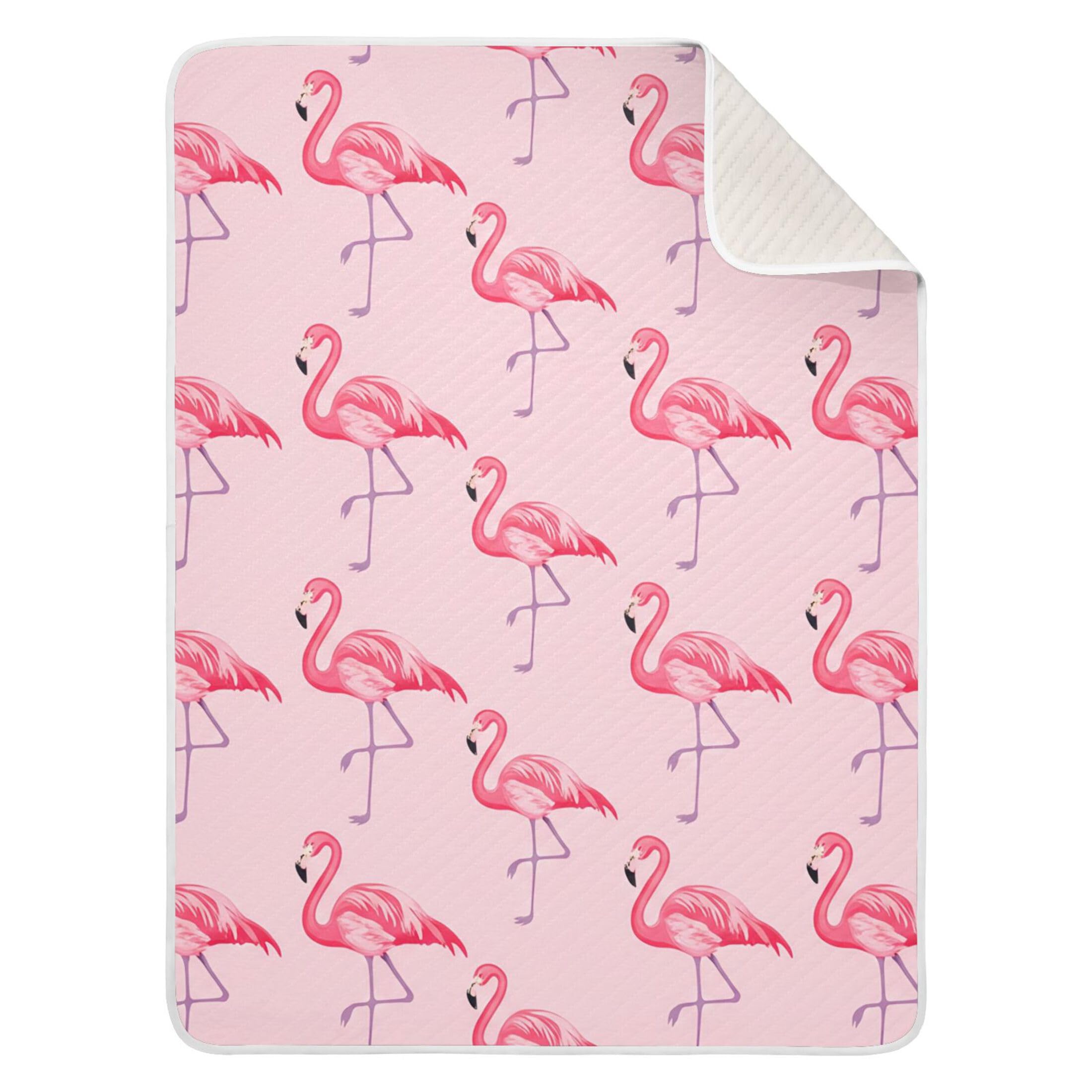 Burbuja Pink Flamingos Baby Blanket for Boys Girls, Nursery Soft Warm Swaddling Receiving Baby Blankets, 30x40 in Toddler Blanket