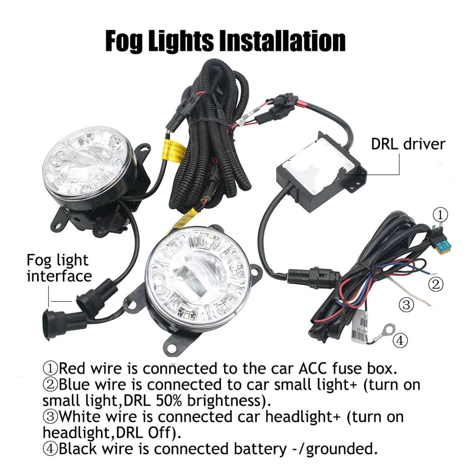 Parachoques Delantero Luz Niebla Para Largus Para Cross Para KS0 Para RS0 Para FL 2021 2022 Conjunto Luces Antiniebla LED Faros Con Lente + Lámpara Circulación Diurna Coche