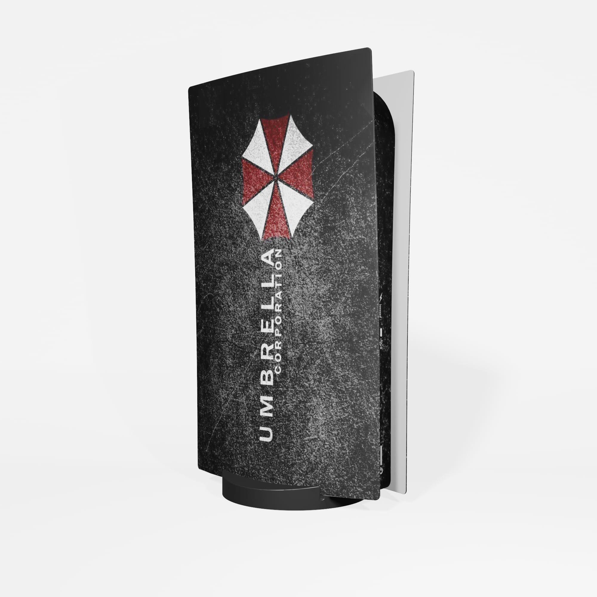 MaD Vision® Extra-Durable Skin Kit per PlayStation 5 (PS5) Disc | Set di Pellicole Adesive in Vinile Opaco per la Console e 2 Controller - per Resident Evil Umbrella Design