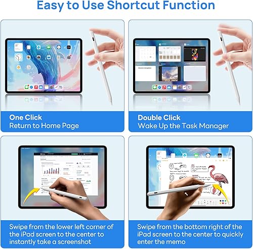 Miniatura 4 de Lápiz Apple de carga inalámbrica de 2 generación  Lápiz capacitivo para iPad con rechazo de palma compatible con Apple iPad 1098, iPad Mini 6, iPad