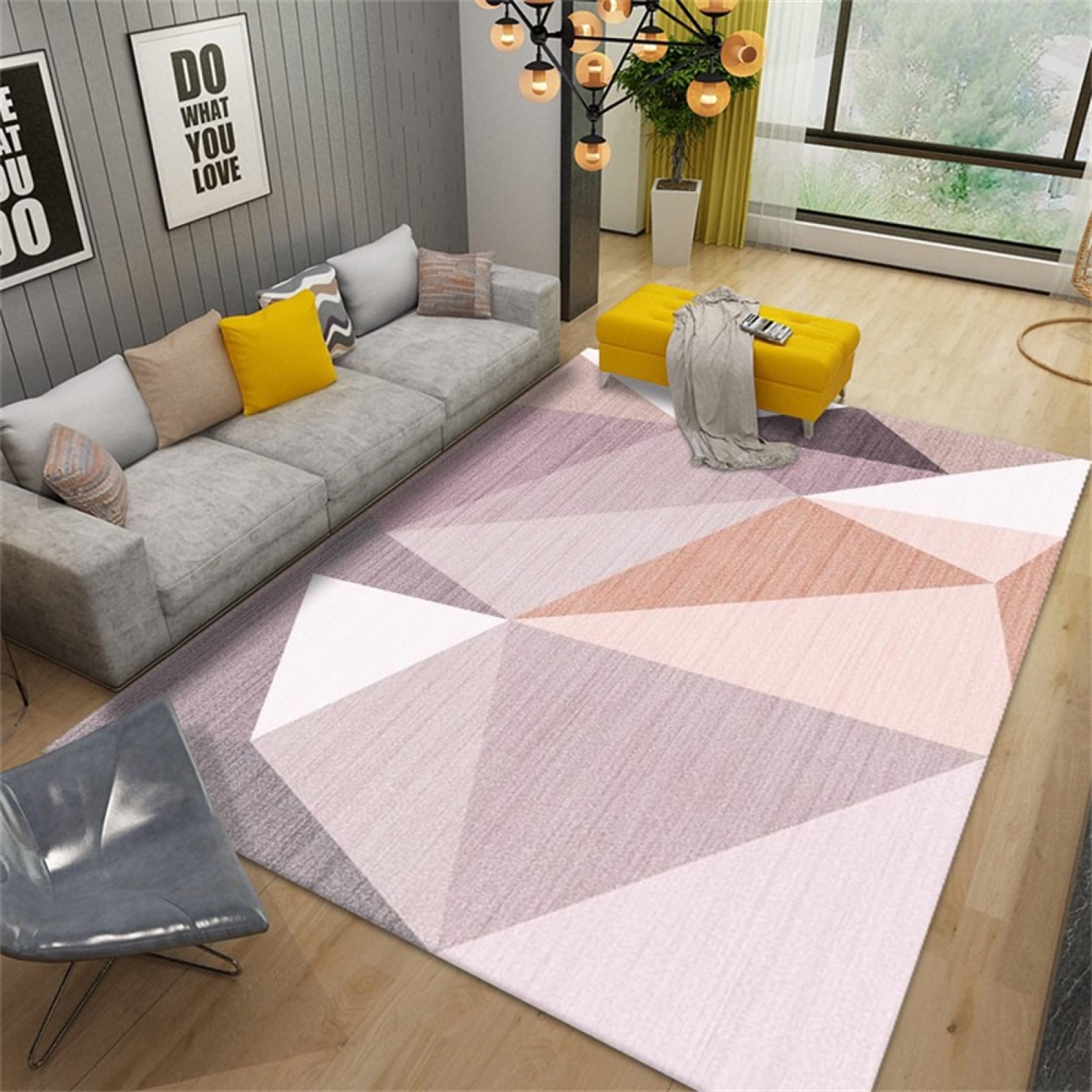 Tapis de jeu rose vintage 200x300cm pour créer un coin cosy dans la chambre ado ou le bureau