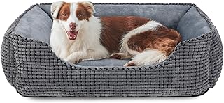 JOEJOY Large Dog Bed, Washable Dog Bed, Cat Bed, Fluffy Dog Basket, Dog Sofa, Non-Slip Dog Beds, Dog Basket, Pet Bed for Large Dogs and Cats up to 27 kg (89 x 64 x 23 cm) product image