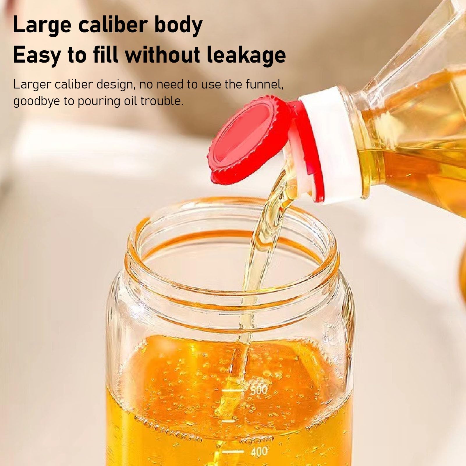 Jwthee Oil Dispenser for Kitchen, Olive Oil Sprayer for Cooking 550ml, 2 in 1 Oil Spray Bottle Reusable and Portable for Home Kitchen Barbecue Cooking (Green)