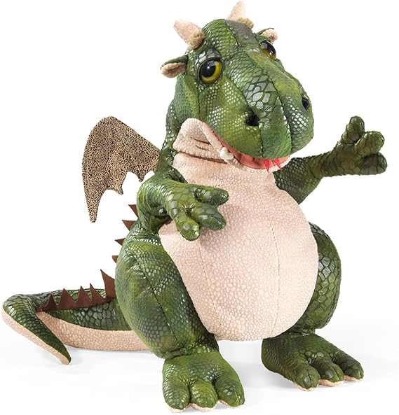 Folkmanis Friendly Dragon Hand Puppet