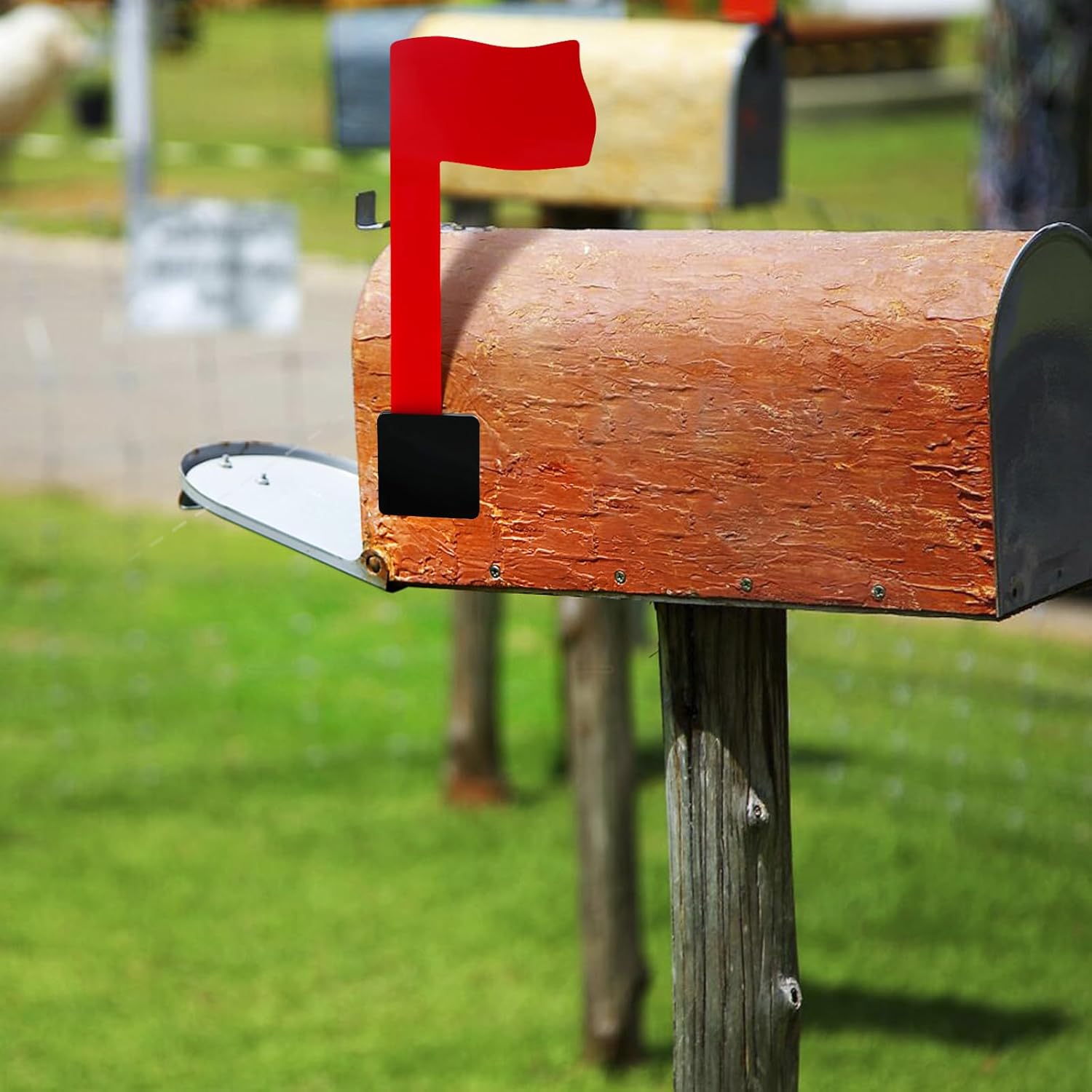 Easy-Install Mailbox Flag Replacement Kit - Upgrade Your Mailbox with a Red Flag - Fits all Mailboxes
