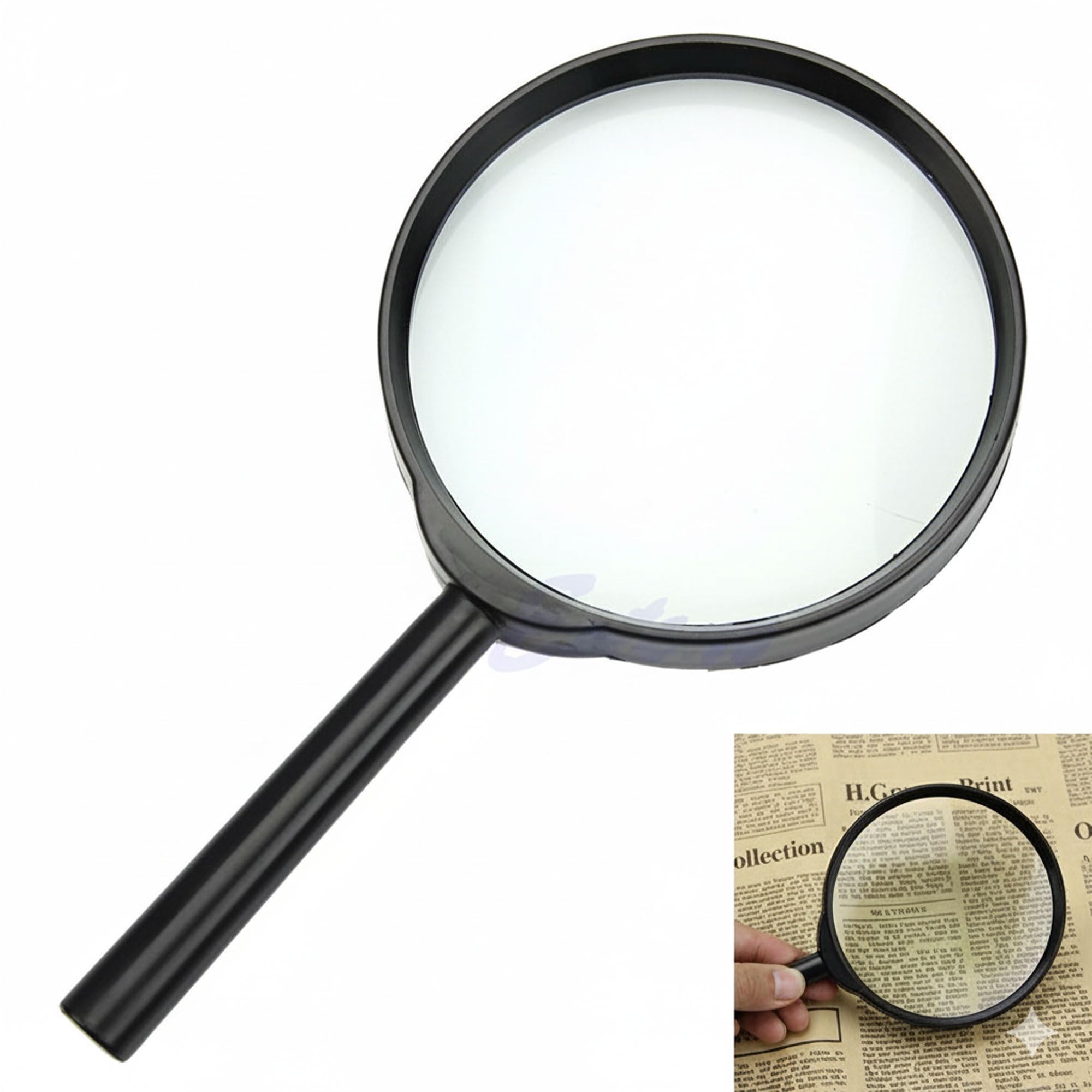 Magnifying Glass - Handheld Magnifier with Non-Slip Handle Reading Magnifying Glasses Mirror for Seniors Read, Inspection, Macular Degeneration