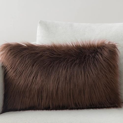 Vista 93 de Fundas de cojín Phantoscope serie de lujo, fundas de cojín de piel sintética estilo Mongolia, para sofá, cama y silla Azul marino