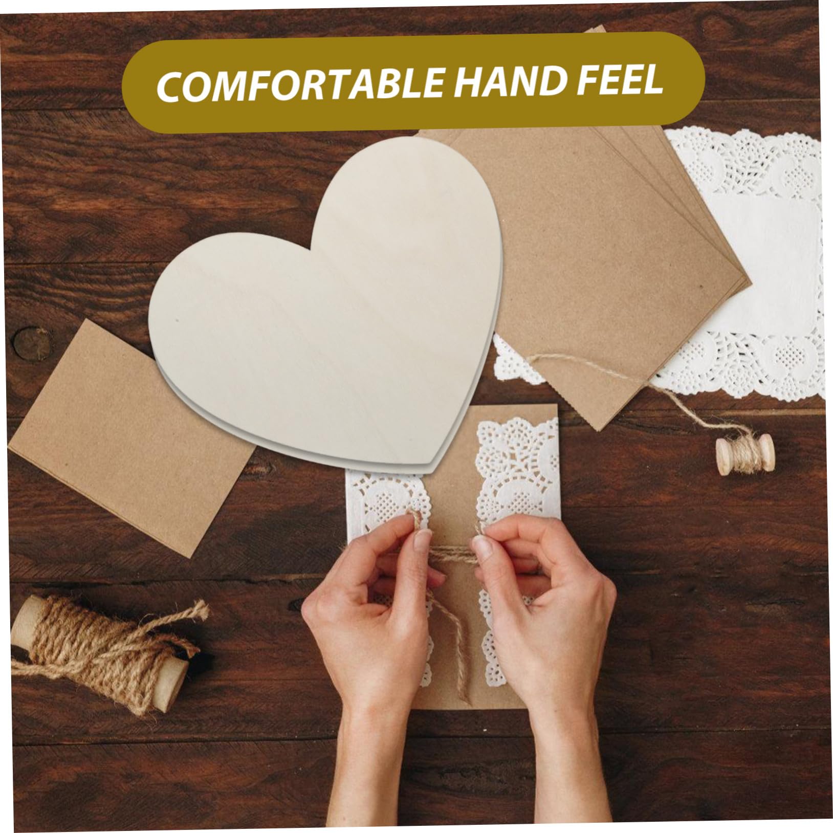 Gadpiparty 30 Stück Teiliges Große Unlackierte Holzherzen Herzförmige Holzscheiben Basteln DIY Dekoration Hochzeit Valentinstag Handgefertigte Holz Ausschnitte Glatt und Robust