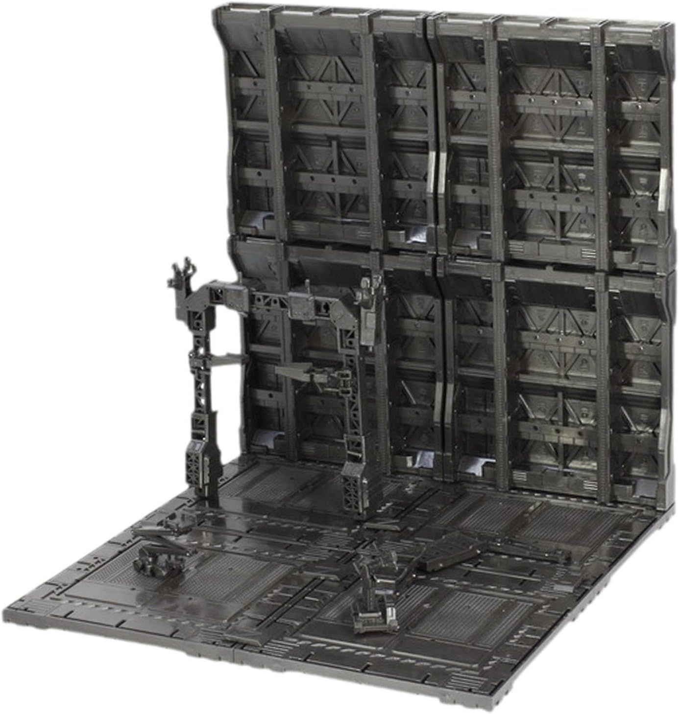 Colaxi Interlocking Base Action Figure Display Stand Tabletop Centerpiece Easy to Install Model Toy Storage Garage Organizer, Style G