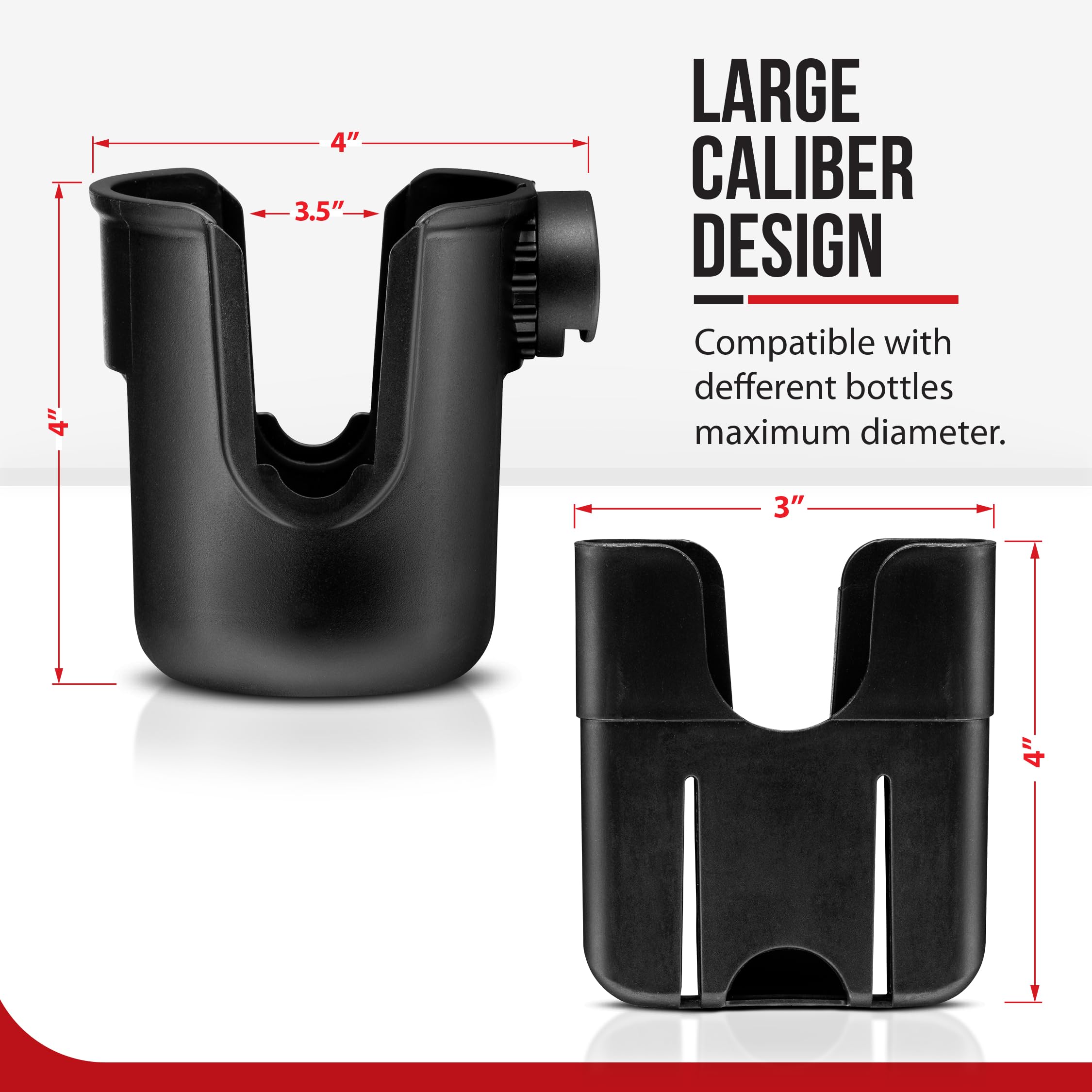 Amazon.com: Cup and Phone Holder Only Compatible with Doona Car Seat &  Stroller All-in-One Travel System  Hook-On Drink Holder Attachment for  Stroller : Baby