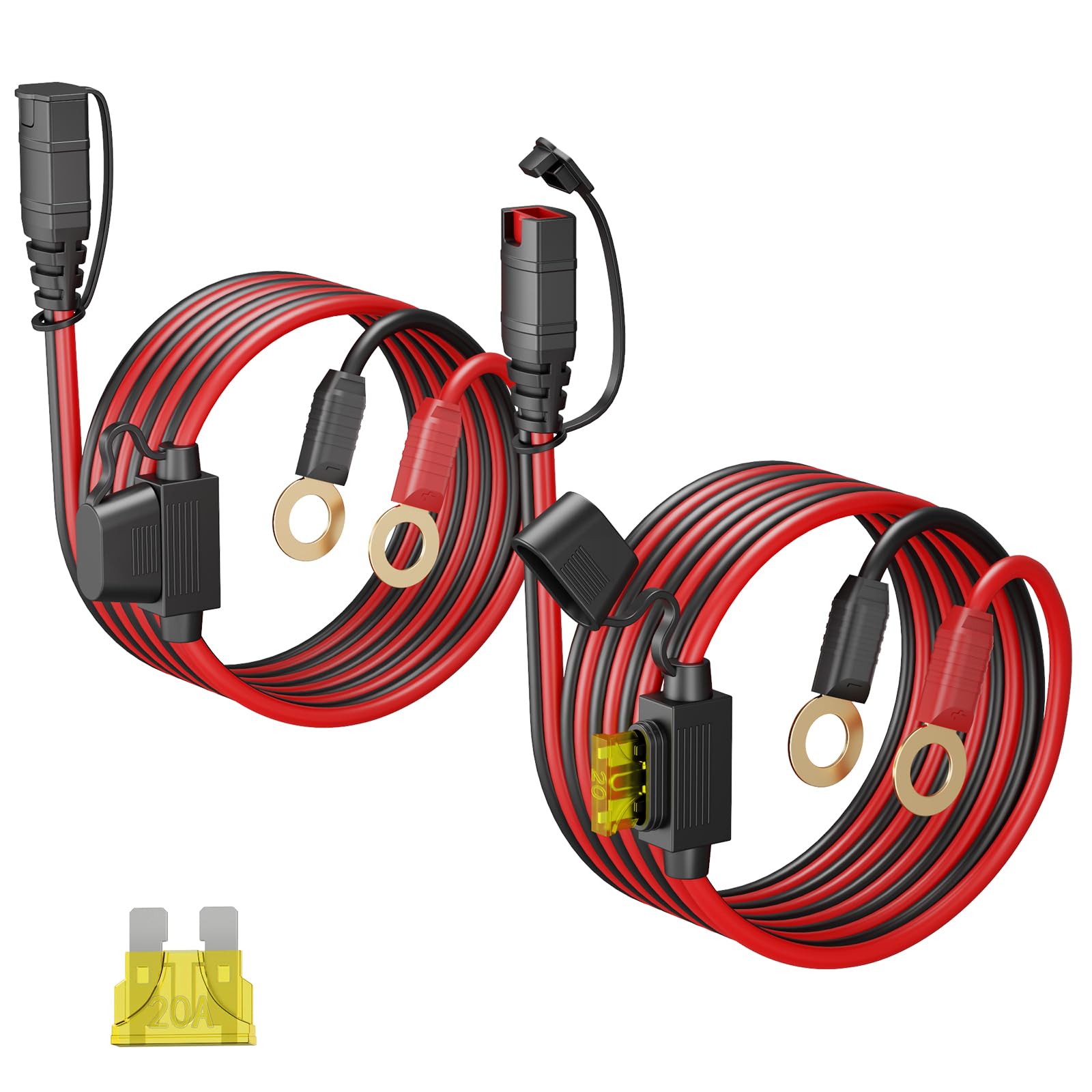 Cable de terminal con ojales para evitar fallos de arranque en invierno con conector X-Connect M6 8