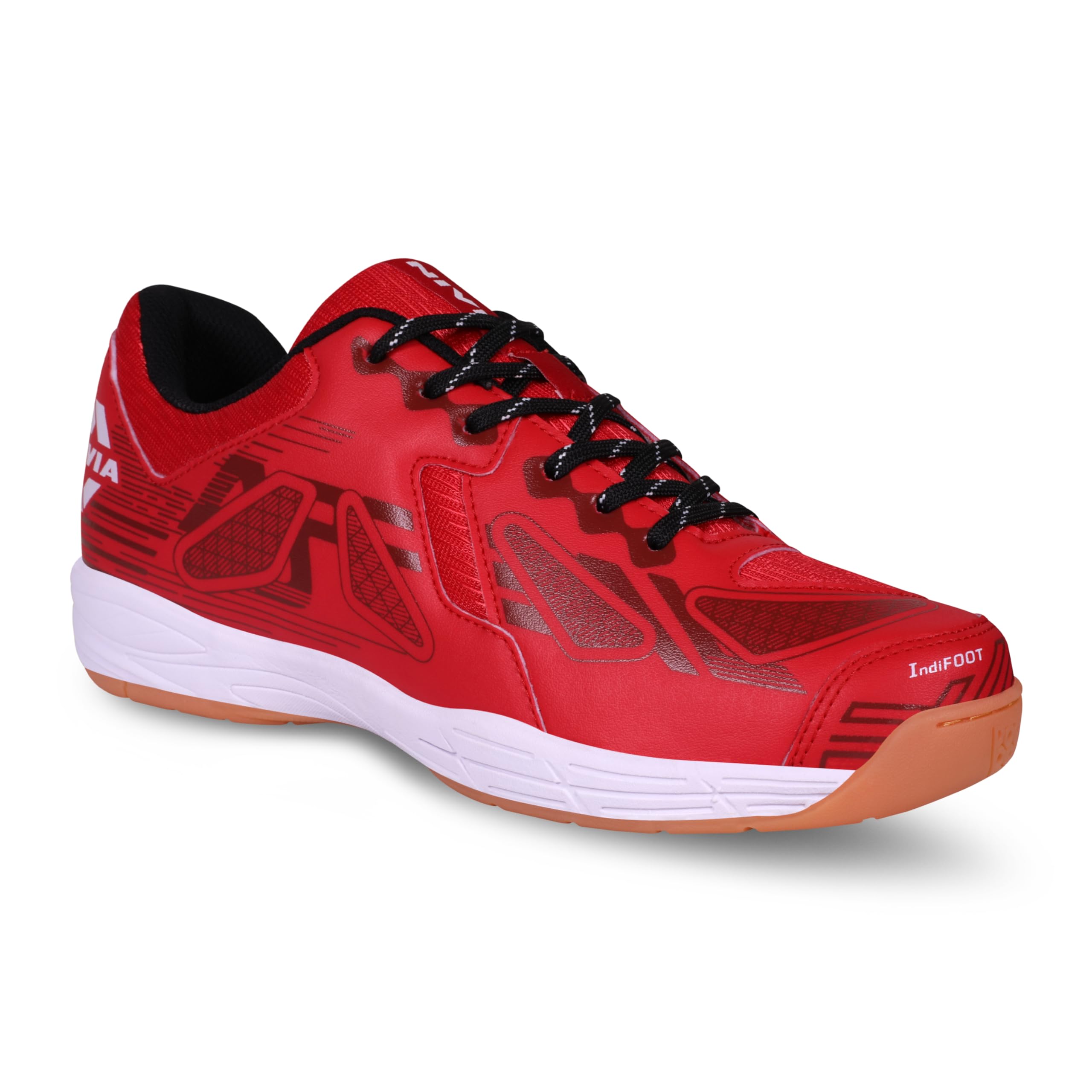 Nivia Appeal 3.0 Badminton Shoes for Mens, Your Secret Weapon for Court Domination, Stylish, Supportive, and Built to Win, Non-Marking Badminton Sports Shoes, (Crimson Red), Size UK06 2