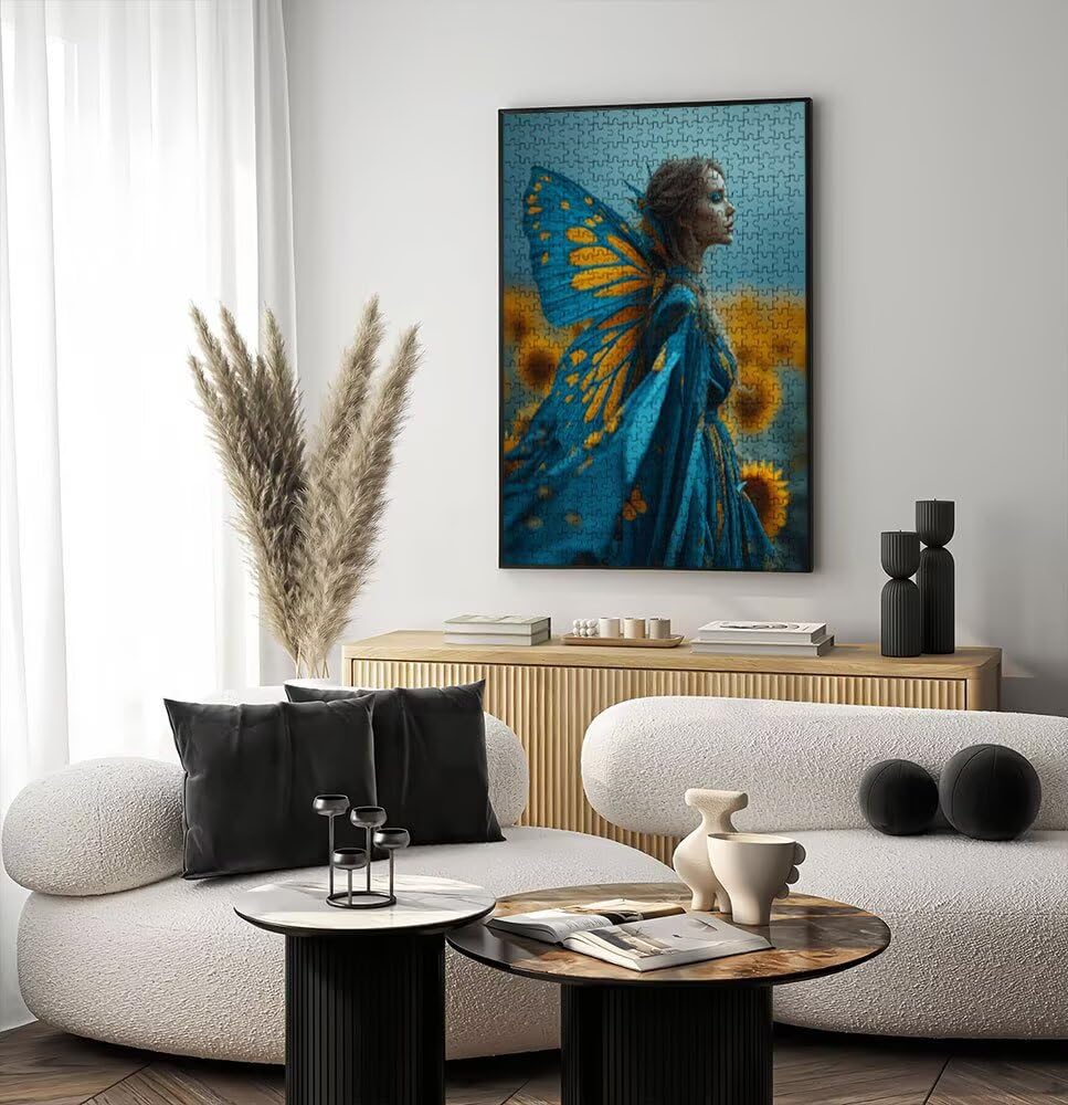 Kobiecy motyl, klasyczne puzzle 5000 sztuk dla dorosłych BLQSBGA7-370 | Wyzwanie Zagadki, Gry Logiczne Cała Rodzina, Stres, Wystrój Domu Miłośnicy Puzzle