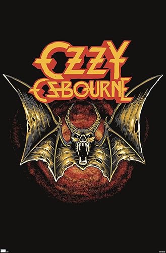 Trends International Ozzy Osbourne - Póster de pared con logotipo de murciélago