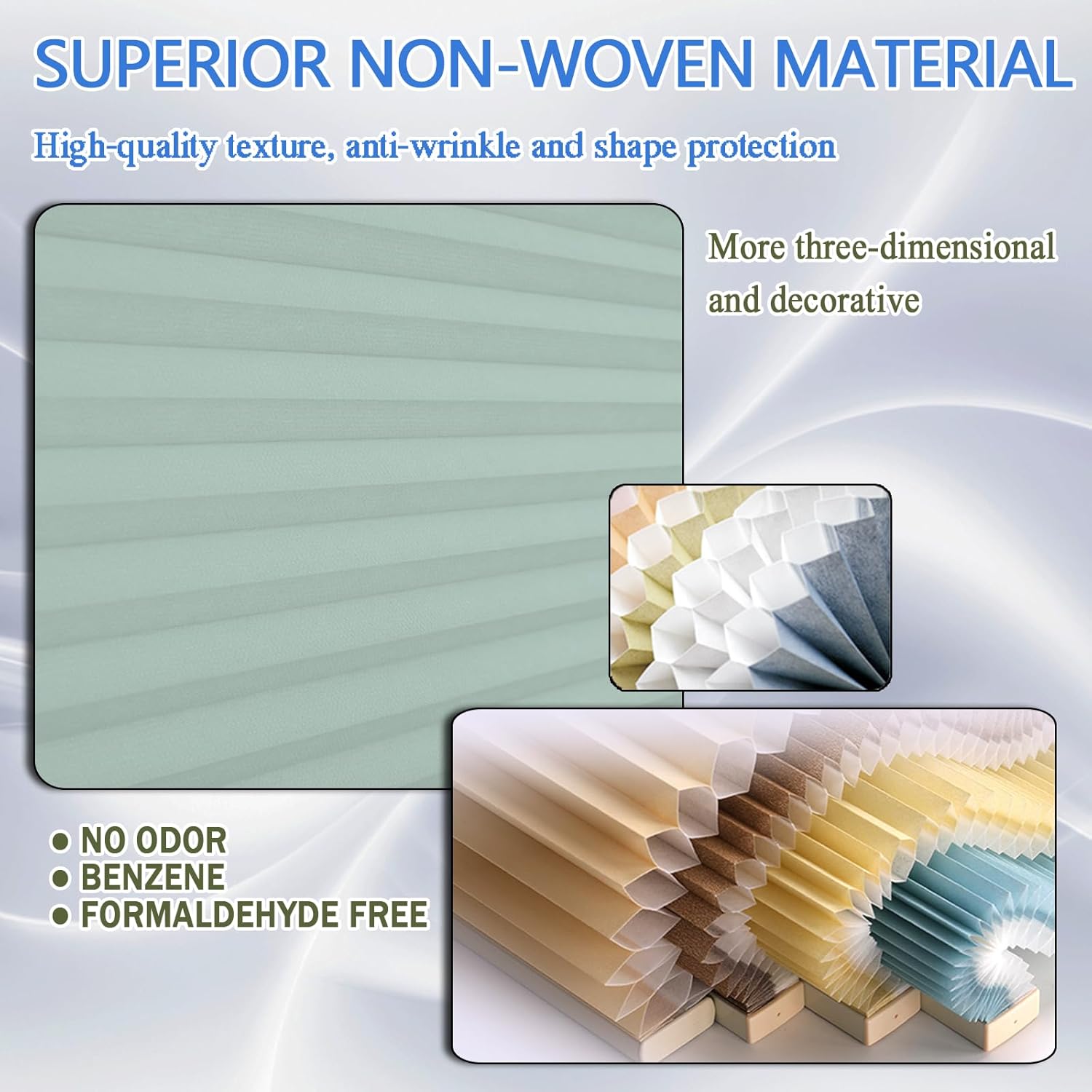 Custom Blackout Cellular Window Shades Cordless Blinds Honeycomb Blinds for Windows, Window Shades Thermal for Home, Room Darkening Cellular Door Blinds for Kitchen Easy to Install(Size:30"W*39"H,Colo