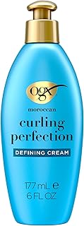 OGX Argan Oil of Morocco Curl-Defining Styling Cream, Anti-Frizz Curl Cr...