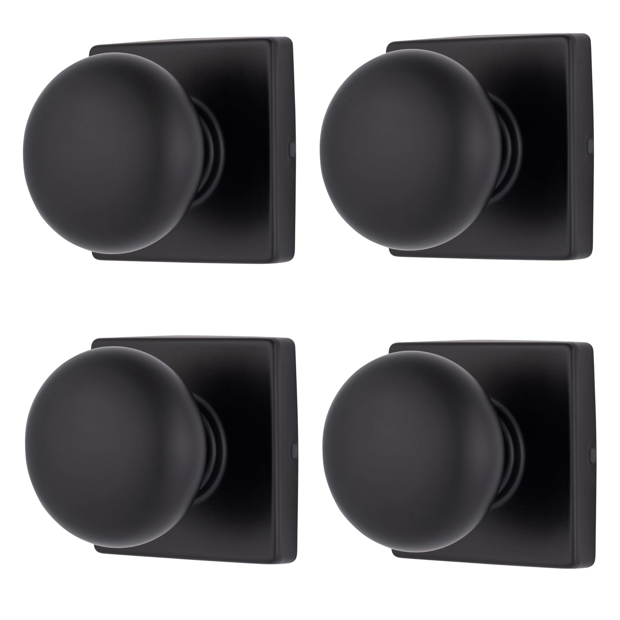BRINKS Matte Black Passage Knob - Modern Door Handle -22