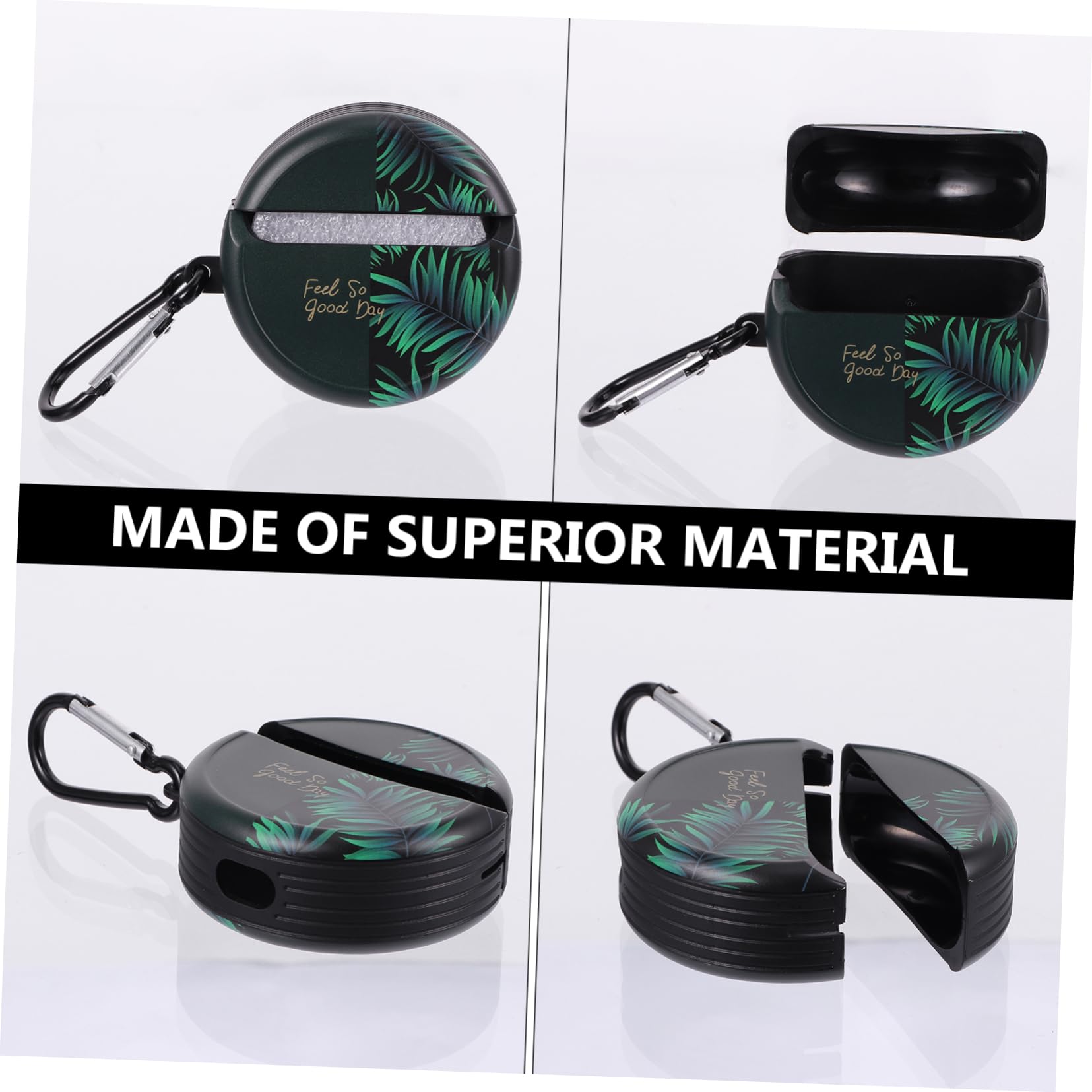 Angoily 3 Piezas Estuche De Silicona Funda para Auriculares Sencilla Cubierta Protectora para Puntas De Auriculares De Silicona Carcasa De Auriculares Caso TPU Anti-rasguños Inalámbrico