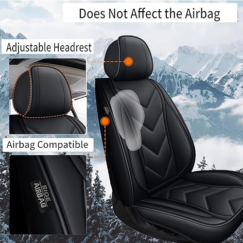 Miniatura 3 de Fundas de asiento de automóvil para Lexus NX 200t300300H 2007-2023, cojín de asiento completo de piel sintética con compatible con bolsa de aire,