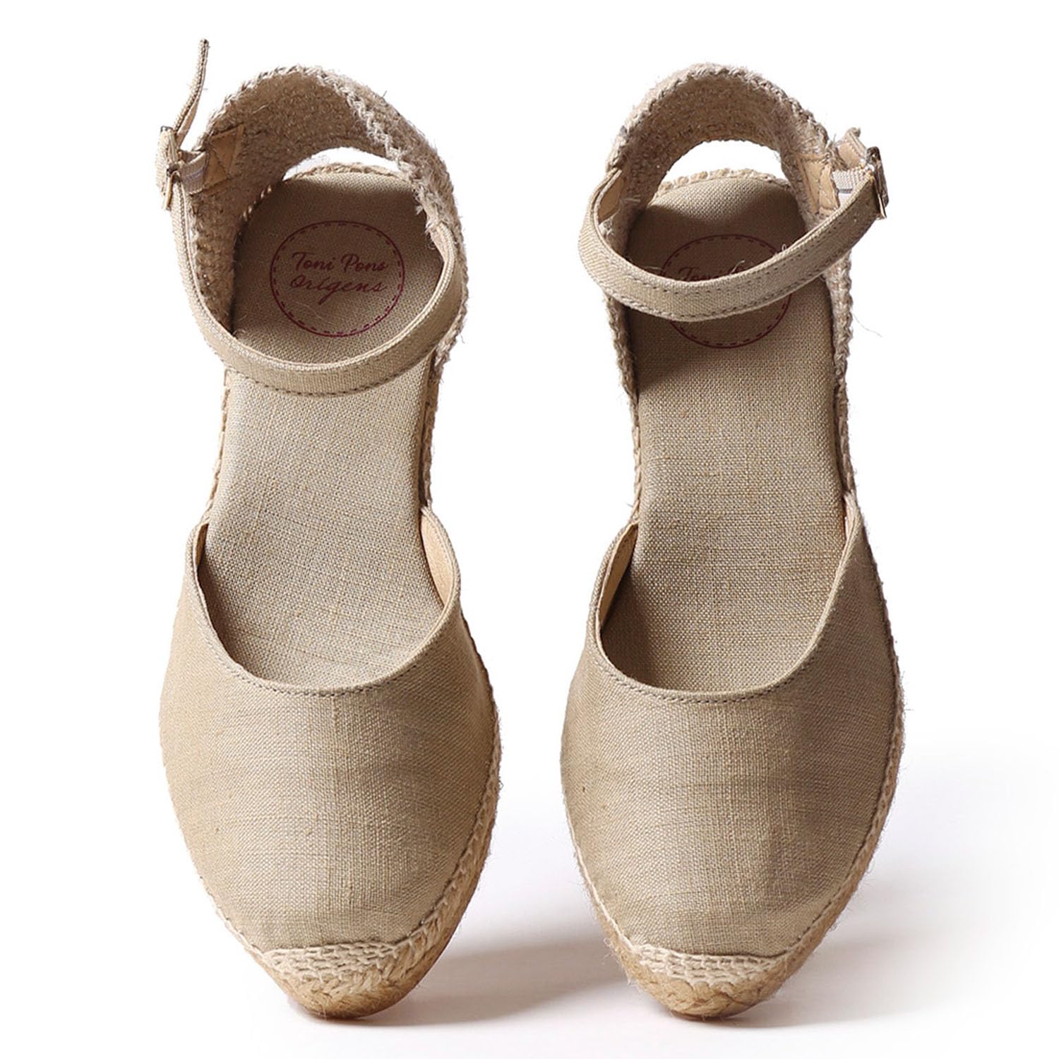 Toni Pons CALDES - Espadrillas con Zeppa da Donna Vegan realizzate in Lino.