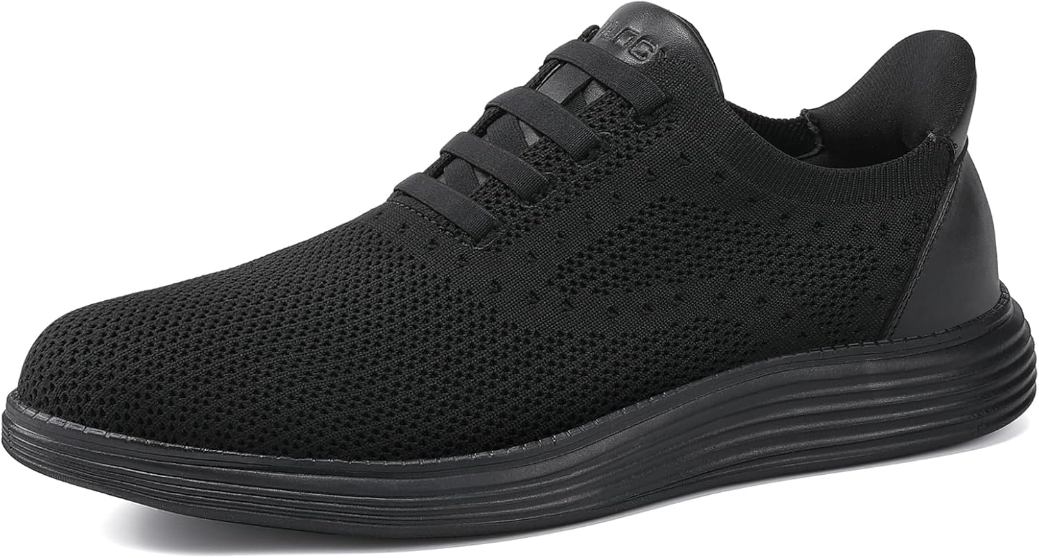 VILOCY Men's Slip on Casual Dress Tennis Walking Shoes Ease in Laceless Fashion Sneakers Breeze Business Oxfords - Image 5