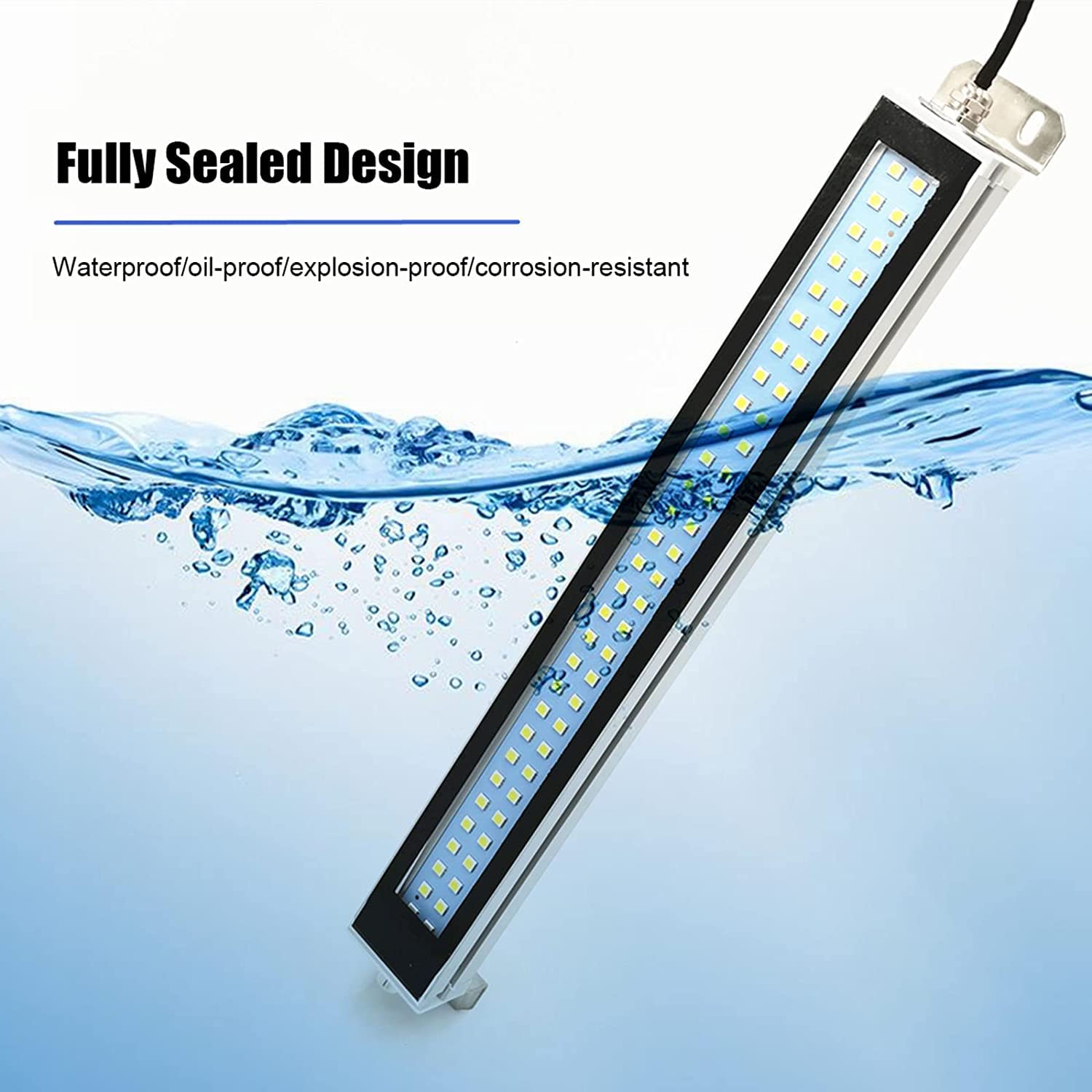 Lampa Robocza Przeciwwybuchowa 10/12/15/20/24 W Lampa Warsztatowa LED Do Narzędzi Do Oświetlenia Przemysłowego, 110-220 V/24 V Lampa świetlna Do Maszyn CNC Do Tokarek(Size:20W,Color:24v)