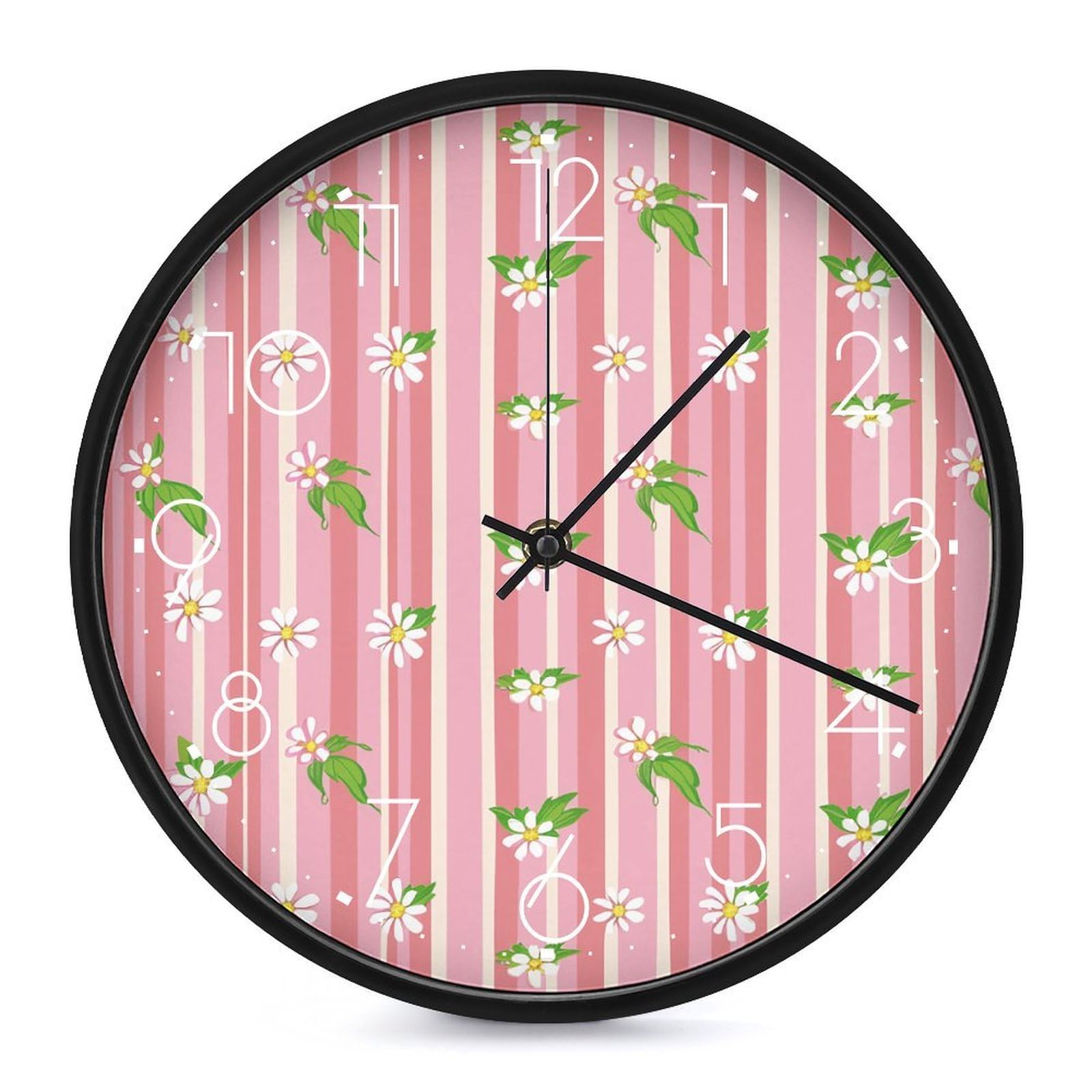 Horloge murale décorative avec affichage analogique 25,4 cm