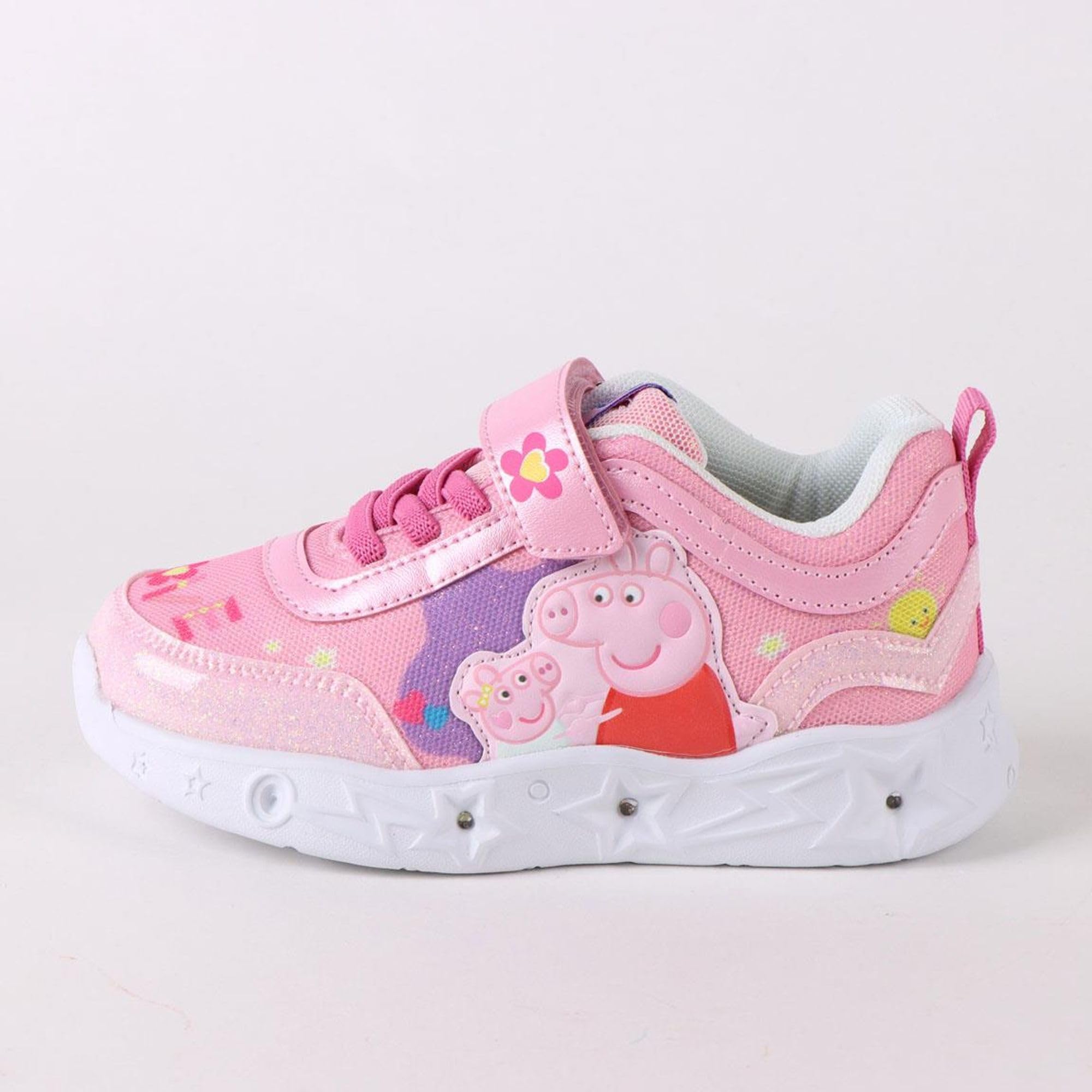 Deportivas Peppa Pig con Luces Suela Ligera de EVA - Zapatillas Peppa Pig Cómodas para Niño y Niña