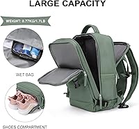 Vista 5 de coowoz Travel Backpack For Women Men,Carry On Backpack,Hiking Backpack Waterproof Outdoor Sports Rucksack Casual Daypack Travel Essentials(Olive