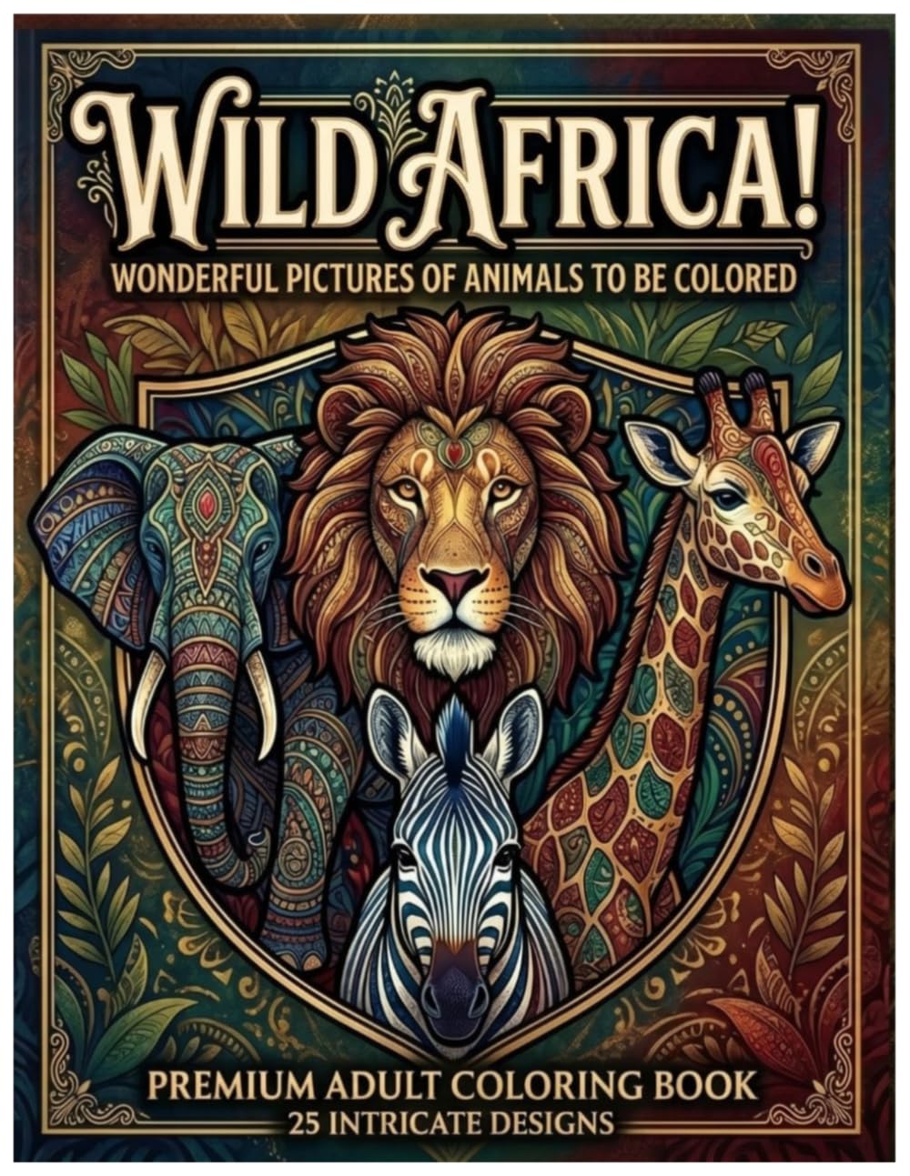 Wild Africa: Wonderful Pictures of Wild Animals to be colored