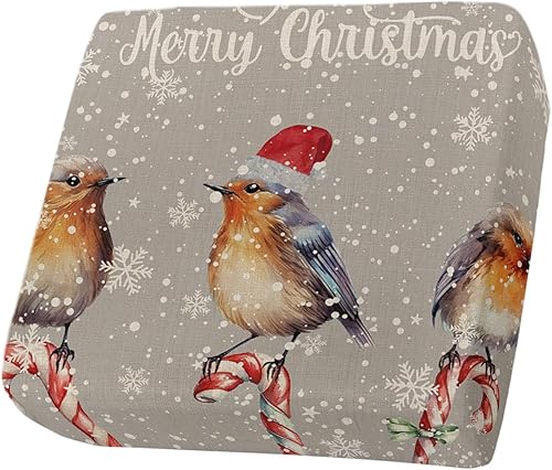 Fundas de cojĂn para sofá de Navidad con diseño de pájaros grises, funda elástica para sofá con parte inferior elástica, fundas de sofá de invierno Fundas de cojĂn para sofá de Navidad con diseño de pájaros grises, funda elástica para sofá con parte inferior elástica, fundas de sofá de invierno