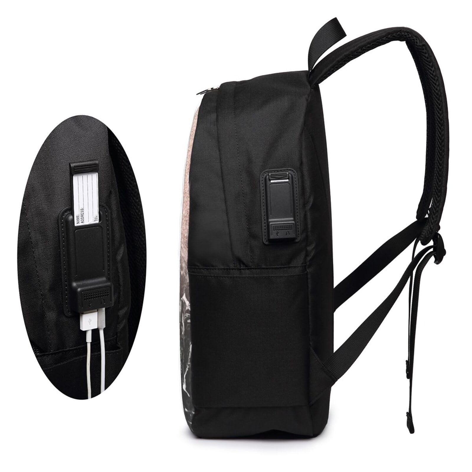 Borsa a tracolla per computer portatile da 13 a 15,6 pollici, con motivo farfalla blu, custodia protettiva per il trasporto con tasca