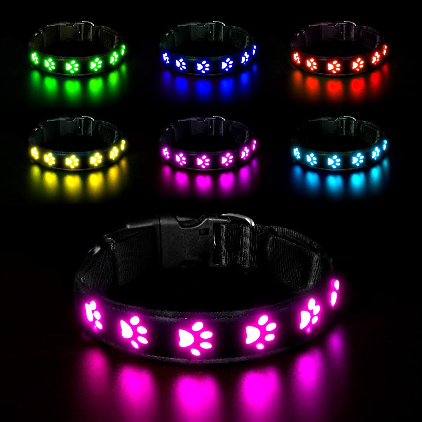 auauy collier led lumineux pour chien