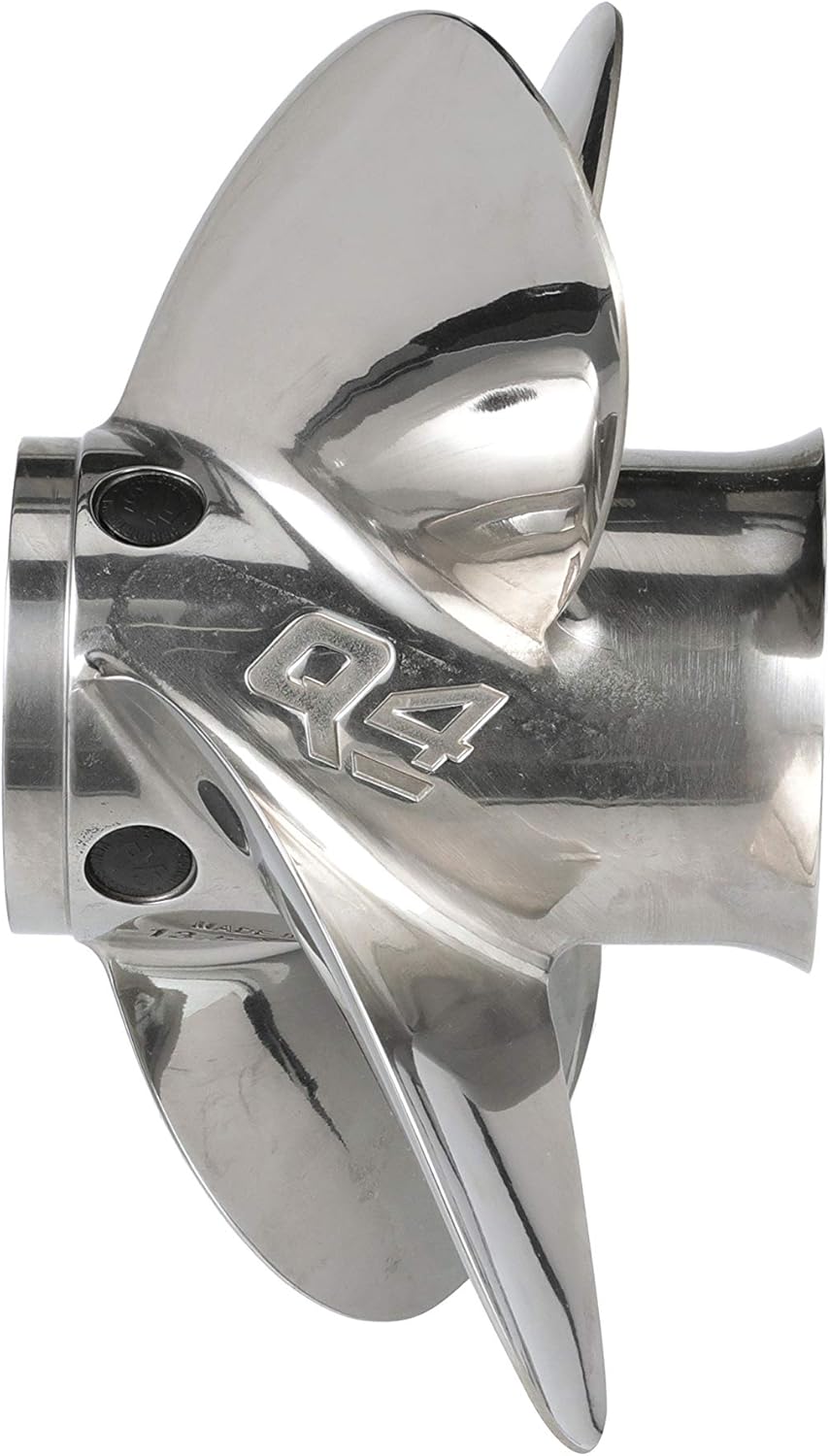Quicksilver 4-Blade Q4 Stainless Steel Propeller : Sports & Outdoors