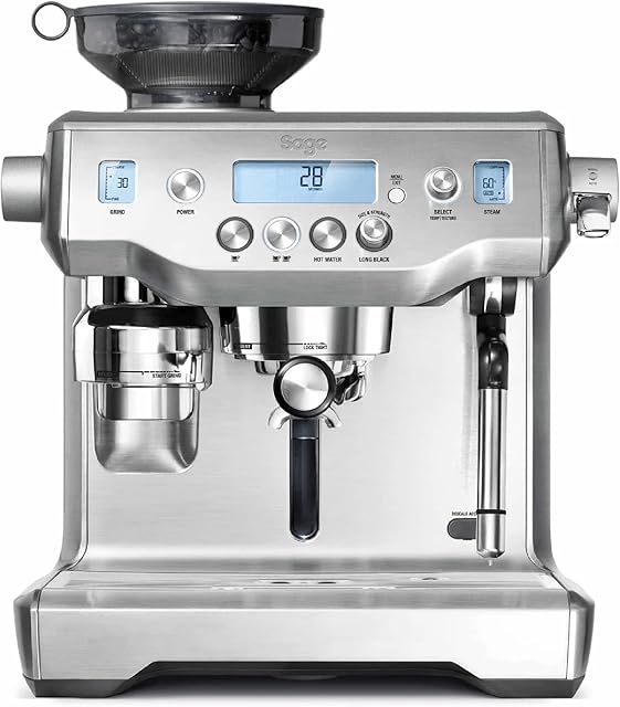 Sage Oracle Semi-Automatic Espresso Machine - Coffee Machine with Milk Frother, BES980BSS, Brushed Stainless Steel