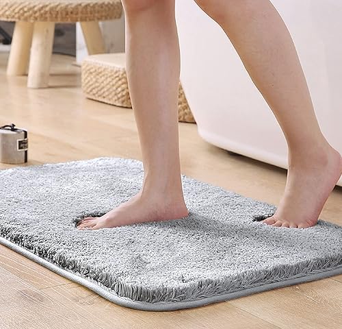 Miniatura 8 de Alfombras de baño peludas, súper absorbentes, antideslizantes, suaves, de felpa gruesa, lavables a máquina, alfombras de baño para baño, ducha