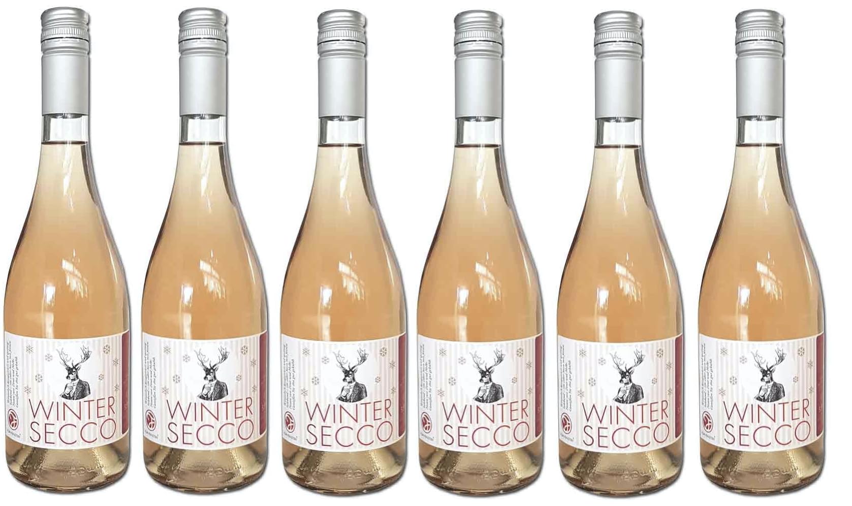 Vom Feinsten – "Wintersecco" 9,5% Vol. | Aromatisiertes weinhaltiges Getränk mit Zimt & Nelke | Spritziger Secco als Glühwein-Alternative | Weihnachtsaperitif & Geschenkidee für Genießer | 6 Fl.