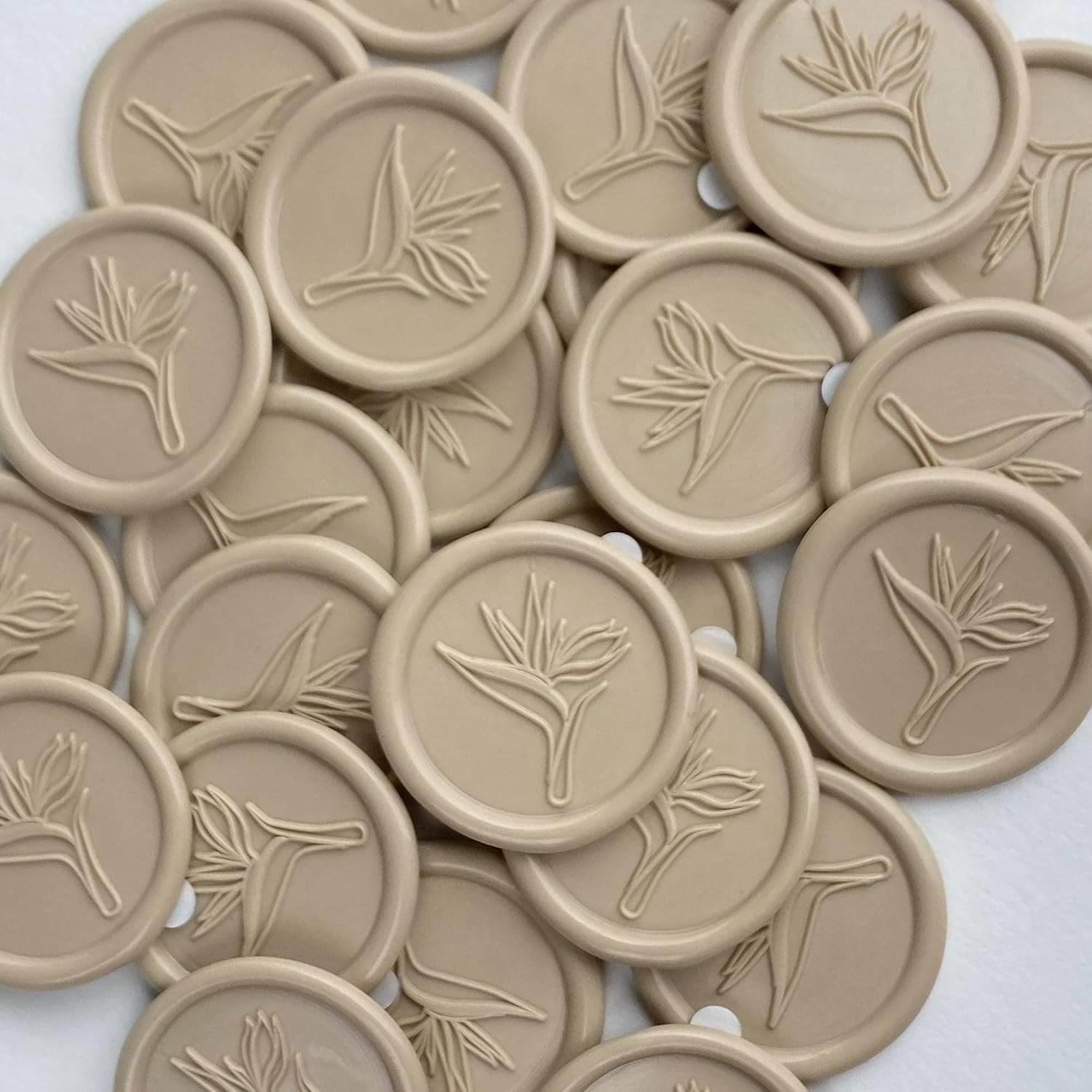 Bird of Paradise Wax Seal Sticker (Antique Gold)