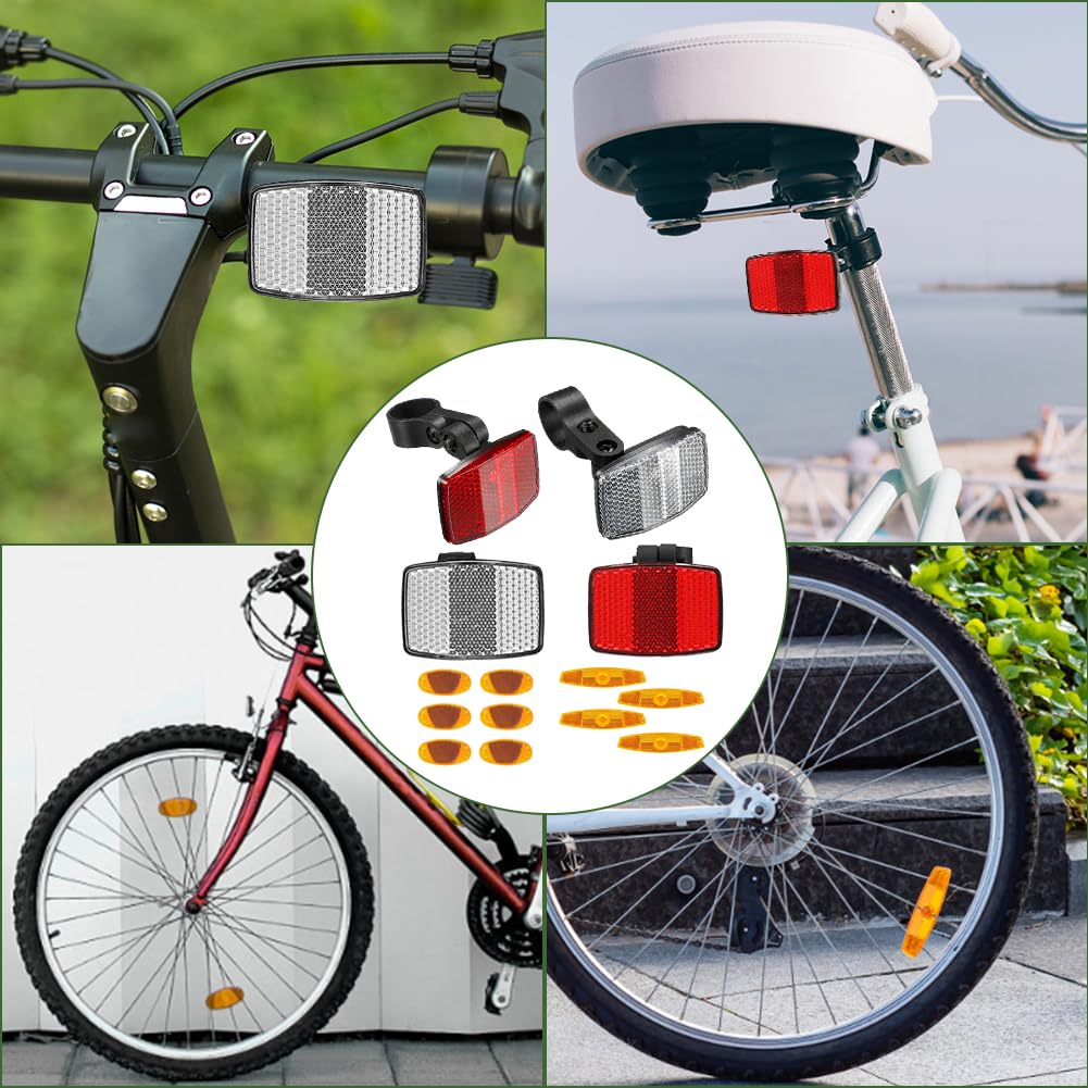 Riflettori Per Raggi Bici - Gialli E Sicuri Per Guida Notturna - Foto 13