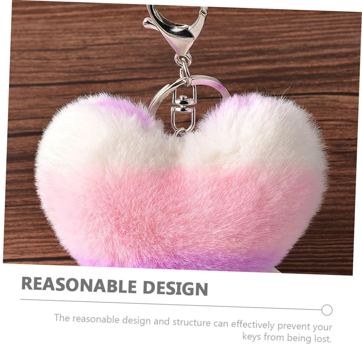 HOMSFOU 5 Set Accessori Per Portachiavi Portachiavi Creazione Di Accessori Con Perline Artigianali Con Clip Moschettone Per 10 pezzi*5