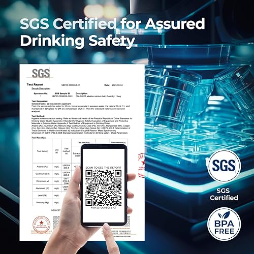 Miniatura 6 de Bluevua Filtros de remineralización de doble paquete, juego de un año para RO100ROPOT, alcalinos para filtro de ósmosis inversa, remineralizar y