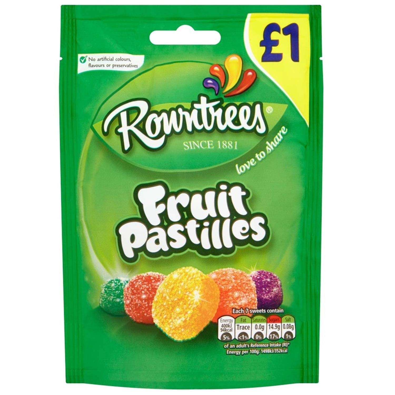 Rowntrees Fruit Pastilles 120g